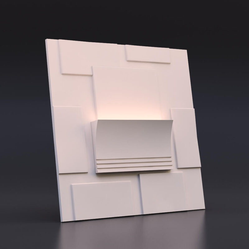 3D гипсовый светильник Модель 02