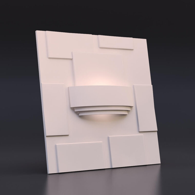 3D гипсовый светильник Модель 04