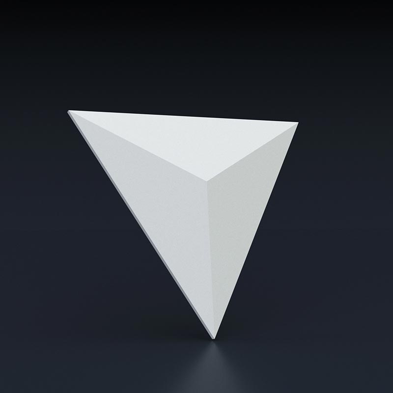 3D гипсовая панель 500*500 Треугольник