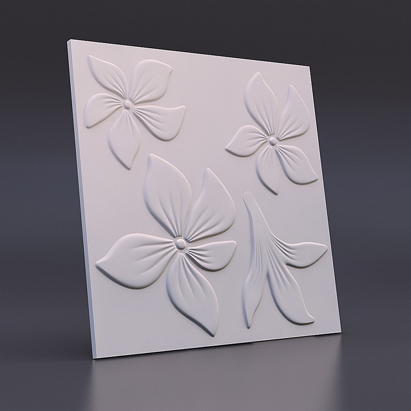 3D гипсовая панель Цветок