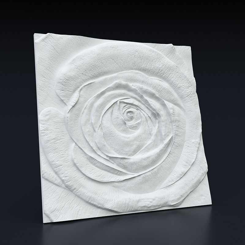 3D гипсовая панель Роза