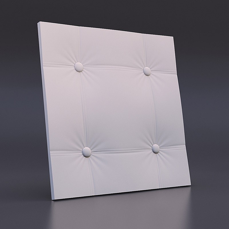 3D гипсовая панель Кожа прямой квадрат